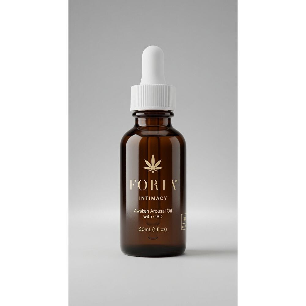 $48 FORIA Intimacy Awaken Arousal Oil with CBD – 30mL / 1oz